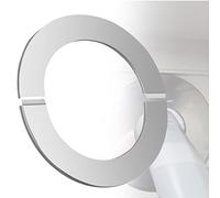 Rosace cheminée 100mm rosaces Murales en Acier Inoxydable - Diamètre Intérieur 101mm Bord 25mm Résistance à la Chaleur Adapté à Tuyaux de Chaudières