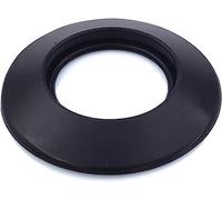 Rosace couleur noire en E.P.D.M. pour cheminée poêle à granulés bois gaz Rosette de Couverture pour tuyaux (NOIR D80mm)