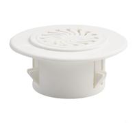Rosace d'aération murale en plastique pour trou de climatisation avec volet, grille en polypropylène pour décoration de flux d'air intérieur, 40 à 100 mm, blanc (50 mm)
