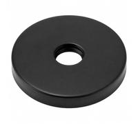 Rosace de Bras de Douche 8,9 cm - Inox 304 for Raccord G1/2 et Mur | Grande rosace 8,9 cm avec trou 2,04 cm et joint caoutchouc for masquer les ouvertures murales(Black)