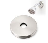 Rosace de Bras de Douche 8,9 cm - Inox 304 for Raccord G1/2 et Mur | Grande rosace 8,9 cm avec trou 2,04 cm et joint caoutchouc for masquer les ouvertures murales(Electroplating)