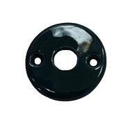 Rosace de fonction porcelaine Noir brillant trou béquille