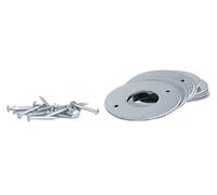 Rosace de gaine diamètre 36mm en sachet de 10 inox brossé - HERACLES - B-INOX-15