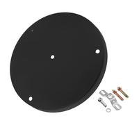 Rosace de luminaire ronde en fer noir plaque de plafond stable | Cache trou pour lustres et plafonniers, montage sécurisé en intérieur, accessoire DIY pour salle à manger