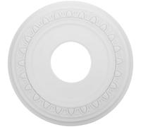 Rosace de Plafond Pu 12 Pouces Blanche, Plaque Décorative Ronde