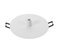 Rosace de Plafond Ronde Encastrée en Métal Blanc pour LED | Plaque de Couverture Plate, Remplacement Facile, Entretien Simplifié, Rénovation Maison, Base de Downlight