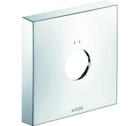 Rosace de rallonge AXOR de hansgrohe, carrée, 1 trou, avec marquage rouge-bleu, 14965000