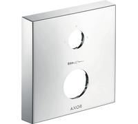 Rosace de rallonge AXOR de hansgrohe, carrée, 2 trous, repère 0-1-2, repère de régulation de température, 14969000