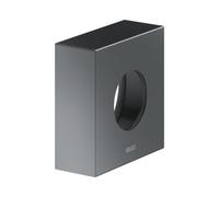 Rosace de rallonge KEUCO pour robinetterie thermostatique encastrée, forme de rosace carrée, 59553130282, Couleur: Chrome noir brossé