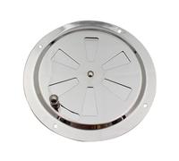 Rosace de ventilation en acier inoxydable - Grille d'aération de cabine | | Gill Plate - 12,7 cm Ouverture Fermeture Latérale Bouton de Ventilation Plaque de Ventilation Durable Réglable Bateau Camping