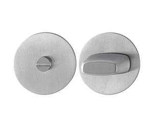 Rosace de WC plate avec cales de soutien rondes en acier inoxydable - 1 paire