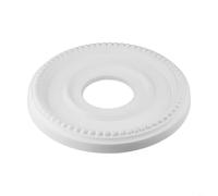 Rosace décorative ronde blanche en polyuréthane pour plafond, plaque de couverture et auvent de ventilateur pour anneau à fissurer, disque rétro pour installation