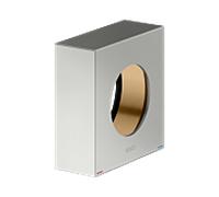 Rosace d'extension KEUCO IXMO 59551210382 finition inox, carrée, pour mitigeur monocommande, montage encastré