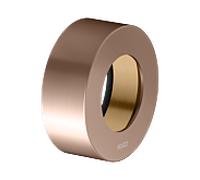 KEUCO rosace de prolongation pour vannes encastrées, forme de rosace ronde, 59551290281, Couleur: rouge or brossÃ©