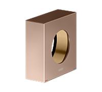 KEUCO rosace de rallonge pour mitigeur encastré, forme de rosace carrée, 59551290382, Couleur: rouge or brossÃ©