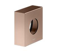 Rosace de rallonge KEUCO pour robinetterie thermostatique encastrée, forme de rosace carrée, 59553290282, Couleur: rouge or brossÃ©