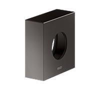 Rosace de rallonge KEUCO pour robinetterie thermostatique encastrée, forme de rosace carrée, 59553350282, Couleur: noir titane brossé