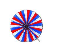 Rosace éventail en papier tricolore 50 cm