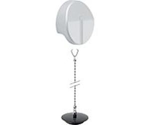 Rosace Geberit avec bouchon et chaîne pour bonde de baignoire 255108001