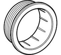 rosace Geberit pour poussoirs manuels, pour WC Ctrl. 242548001 avec commande de rinçage pneumatique