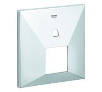 Rosace Grohe carrée pour Mitigeur monocommandé inverseur 2 voies Chromé