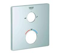 Rosace Grohe Grohtherm Bath 2 trous Carré Chromé 49079000