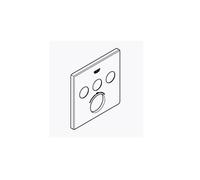 Rosace Grohe pour thermostat encastré SmartControl angulaire 3 boutons-poussoirs Chromé 49042000
