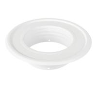 Rosace murale - Bride murale - Diamètre : 100 mm - 10 cm - Blanc - Tube flexible en aluminium - Résistant à la chaleur