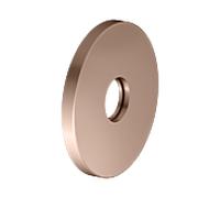 Rosace murale KEUCO IXMO 59545290091 ronde, surdimensionnée, pour raccordements encastrés G 2000 /2, Ø 10,5 cm, or rose brossé