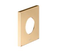 Rosace murale KEUCO IXMO 59551250092 carrée, surdimensionnée, pour mitigeur monocommande encastré, Ø 10,5 cm, laiton brossé