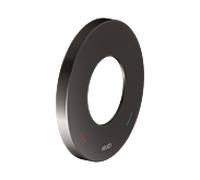 Rosace murale KEUCO IXMO 59551350091 ronde, surdimensionnée, pour mitigeur monocommande encastré, Ø 10,5 cm, noir titane brossé