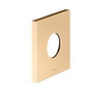 Rosace murale KEUCO IXMO 59553250092 carrée, surdimensionnée, pour robinetterie thermostatique encastrée, Ø 10,5 cm, laiton brossé