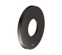 Rosace murale KEUCO IXMO 59553350091 ronde, surdimensionnée, pour robinetterie thermostatique encastrée, Ø 10,5 cm, noir titane brossé