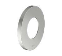 Rosace murale KEUCO IXMO 59556210091 ronde, surdimensionnée, pour vannes et mitigeurs thermostatiques de douche, Ø 10,5 cm, finition inox