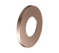 Rosace murale KEUCO surdimensionnée pour robinets et mitigeurs thermostatiques de douche encastrés, ronde, 59553, 59556290091, Couleur: rouge or brossÃ©