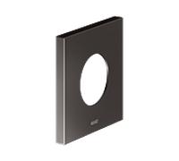 Rosace murale KEUCO IXMO 59556350092 carrée, surdimensionnée, pour vannes et mitigeurs thermostatiques de douche, 10,5 x 10,5 cm, noir titane brossé