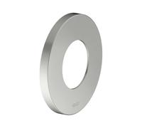 Rosace murale KEUCO surdimensionnée pour robinets et mitigeurs thermostatiques de douche encastrés, ronde, 59553, 59556060091, Couleur: acier inoxydable