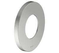 Rosace murale KEUCO surdimensionnée pour robinets et mitigeurs thermostatiques de douche encastrés, ronde, 59553, 59556210091, Couleur: acier inoxydable