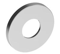 Rosace murale KEUCO surdimensionnée pour robinets et mitigeurs thermostatiques de douche encastrés, ronde, 59553, 59556170091, Couleur: finition aluminium