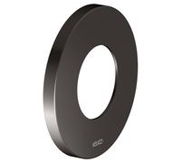 Rosace murale KEUCO surdimensionnée pour robinets et mitigeurs thermostatiques de douche encastrés, ronde, 59553, 59556350091, Couleur: noir titane brossé