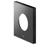 Rosace murale KEUCO surdimensionnée pour vannes et robinets de douche thermostatiques encastrés, carrée, 59556370092, Couleur: Noir Mat