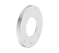 Rosace murale surdimensionnée KEUCO pour mitigeur monocommande et mitigeur de douche encastré, rond, 59551170091, Couleur: finition aluminium