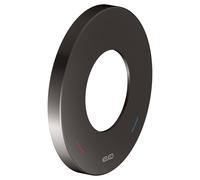 Rosace murale surdimensionnée KEUCO pour mitigeur monocommande et mitigeur de douche encastré, rond, 59551350091, Couleur: noir titane brossé