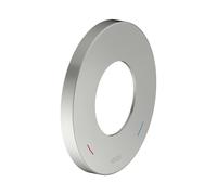 Rosace murale surdimensionnée KEUCO pour mitigeur monocommande et mitigeur de douche encastré, rond, 59551060091, Couleur: acier inoxydable