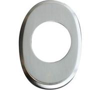 Rosace ovale SALOME satin nickelé trou de 41 - HERACLES - D-807RO41-SN Nickelé
