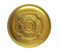Rosace Plafond PU Decorative Chandelier Ceiling Rose | Lamp Base Rosette Pendant Light Plate Panel Polyurethane Wall(Golden C)