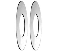 Rosace plate chromée - diamètre 65 mm - vendu par paire DELABIE