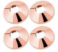 Rosace pour radiateur 15mm 4Pcs Cache-Tuyau Ajustable Rosace | Ajustement précis 15mm, finition professionnelle, cache les tuyaux inesthétiques, lot de 4 pièces