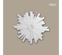 Rosace Profhome 156803 Médaillon Élément décoratif style Art déco blanc Ø 45 cm