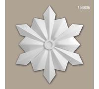 Rosace Profhome 156806 Médaillon Élément décoratif style Art déco blanc Ø 76 cm